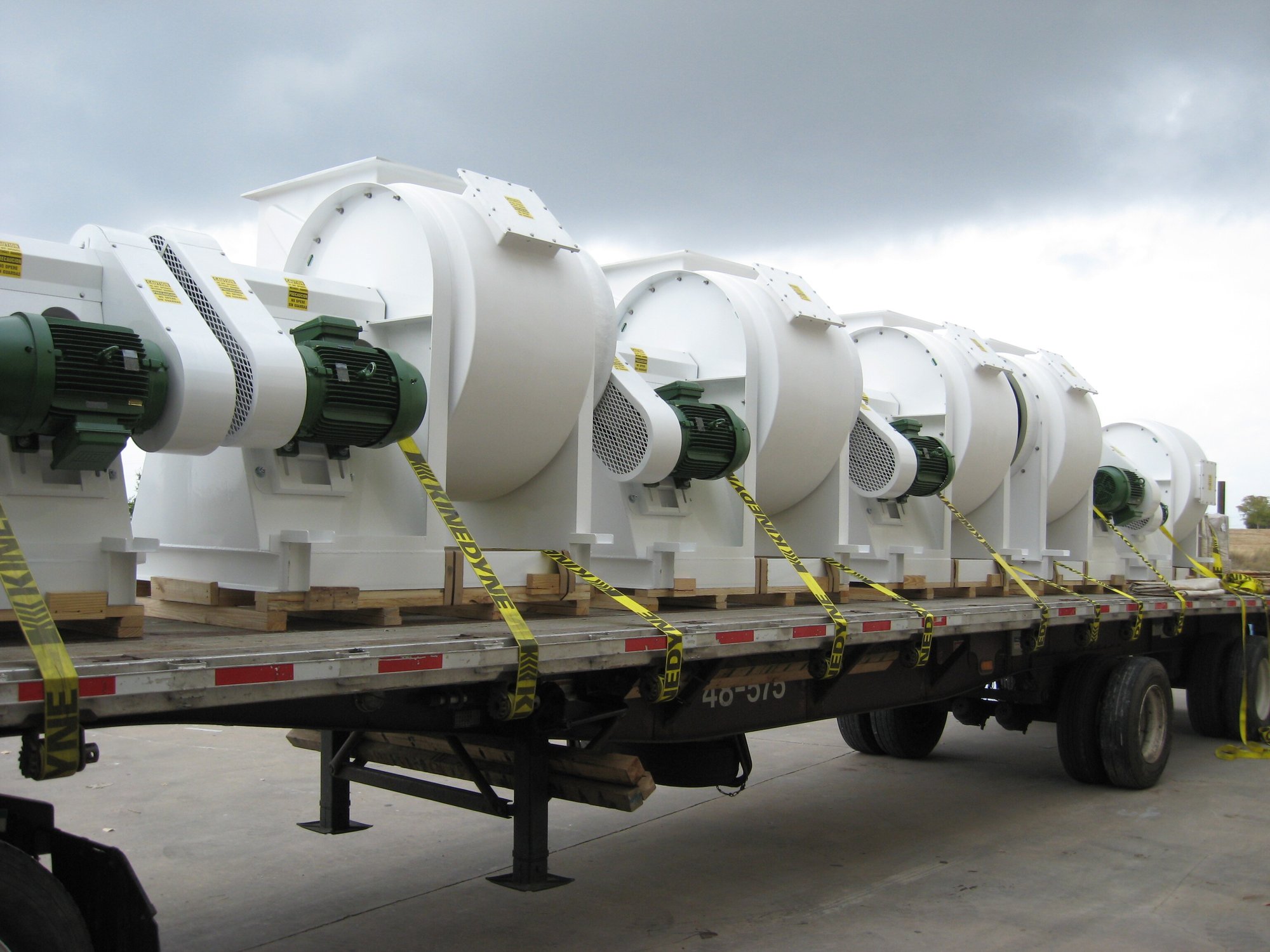viron exhaust fans sitting on truck bed