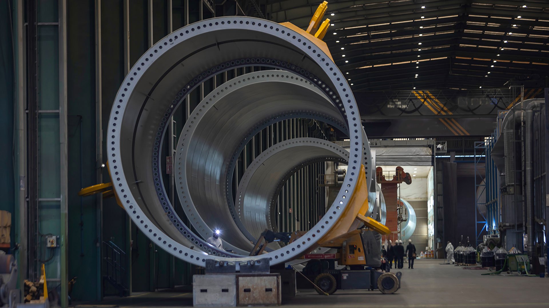 Aerospace Components in a Manufacturing Facility