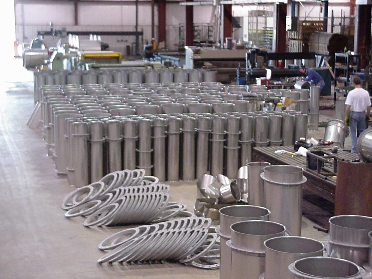 Uncoated Staging Area in viron plant