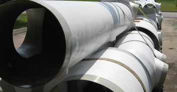 frp ducts sitting on top of truck bed