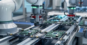 up close of high tech components being manufactured