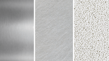stainless steel, frp and pvc