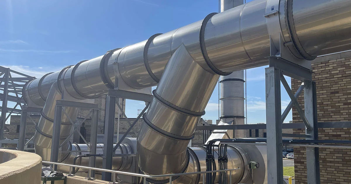 sst ductwork outdoors