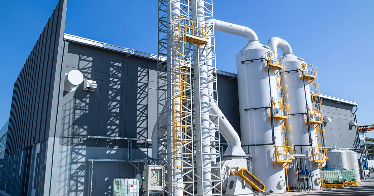 wet scrubber exterior